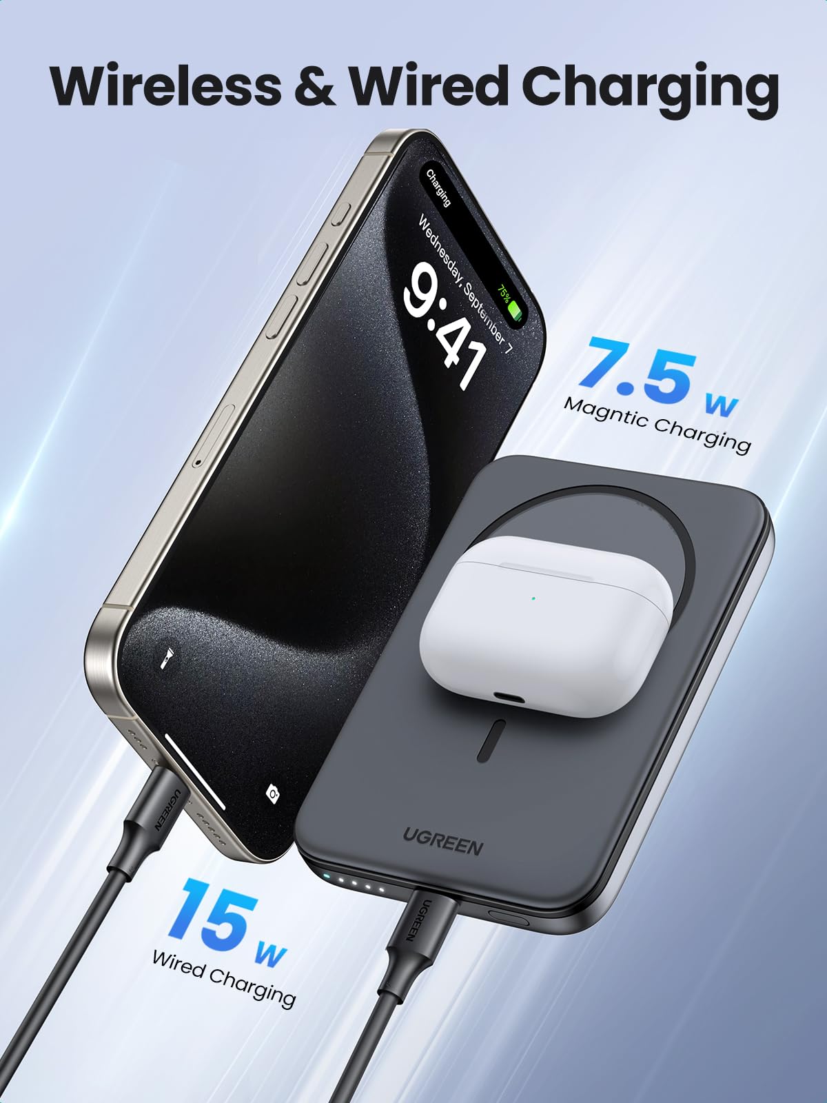 UGREEN 5000mAh MagSafe Power Bank for iPhone